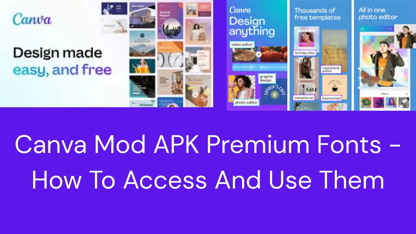 Canva Mod APK Premium Fonts - How To Access And Use Them
